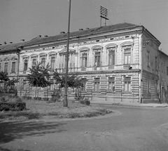 Magyarország, Székesfehérvár, Széchenyi utca - Esze Tamás utca sarok., 1954, Építész, utcakép, Fortepan #23584