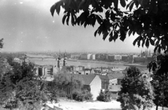 Hungary, Budapest I., látkép a Halászbástyáról, Víziváros., 1958, Pálfi Balázs, picture, Budapest, Fortepan #23720