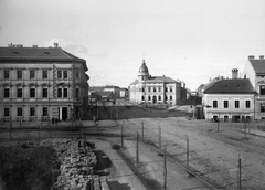 Magyarország, Szeged, Dugonics tér - Tisza Lajos körút találkozása, jobbra szemben a Feketesas utca (a felvétel 1885 körül készült)., 1900, Fődi Gábor, utcakép, Fortepan #24024