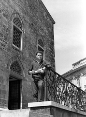 Hungary, Pécs, Gázi Kászim pasa dzsámija (Belvárosi templom)., 1958, Bekker Sándor, monument, architectural heritage, church, railing, mosque, Fortepan #24084