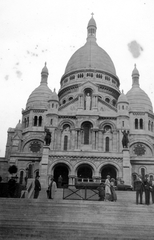 Franciaország, Párizs, Sacré Coeur-bazilika., 1930, SZF, Bazilika, eklektikus építészet, Paul Abadie-terv, Fortepan #24221