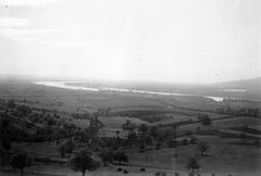 Magyarország, Verőce, (Nógrádverőce), Fenyves-hegy, látkép a Szentendrei sziget felé nézve. Balra Vác., 1935, Somlai Tibor, látkép, Fortepan #24476