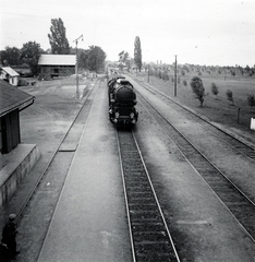 1940, Lőrincze Judit, gőzmozdony, MÁV, vasút, magyar gyártmány, MÁV 424 sorozat, Fortepan #24552