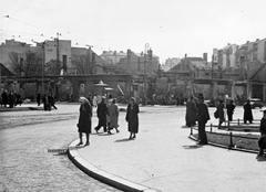 Serbia, Belgrade, a Trg Republike keleti oldala., 1941, Martin Djemil, Fortepan #24647