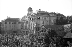 Magyarország, Budapest XI., Villányi út (Szt. Imre herceg útja) 5-7. Szent Margit Gimnázium., 1940, Kurutz Márton, templom, gimnázium, palota, Budapest, neobarokk stílus, Fábián Gáspár-terv, Fortepan #24670