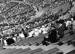 Germany, Berlin, Waldbühne lelátói a XI. nyári olimpiai játékok alatt., 1936, Vass Károly, Berlin Olympics, Olympics, Fortepan #24768