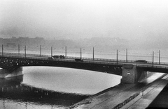 Magyarország, Budapest XI., Petőfi híd a Műegyetem rakpart felől nézve., 1967, Tóth Károly dr, Duna, Budapest, Duna-híd, Álgyay Hubert Pál-terv, Fortepan #24924