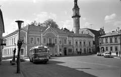 Hungary, Veszprém, Óváros tér a Tűztoronnyal., 1969, Tóth Károly dr, Hungarian brand, Ikarus-brand, Moskvitch-brand, Wartburg-brand, Fortepan #24955