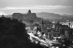 Hungary, Budapest I., kilátás a Gellérthegyről a Budavári Palota (korábban Királyi Palota) felé., 1969, Tóth Károly dr, Budapest, Fortepan #24990