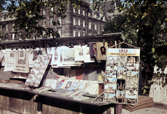 Franciaország, Párizs, a Qai de Montebello a Pont au Double és a Petit Pont között, a háttérben a Préfecture de Police de Paris épülete, 1969, Pozsgay Eszter, Fortepan #250148