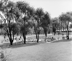 Hungary, Budapest XXI., Hollandi út 14., Csepeli Strand., 1961, FŐMTERV, Budapest, Fortepan #251503