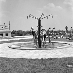 Hungary, Budapest XXI., Hollandi út 14., Csepeli Strand., 1961, FŐMTERV, Budapest, Fortepan #251506