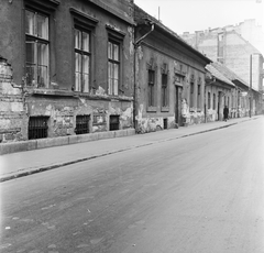 Hungary, Budapest VIII., a Tolnai Lajos utca a Bérkocsis utca felől a Népszínház utca felé nézve., 1961, FŐMTERV, Budapest, street view, Fortepan #251600