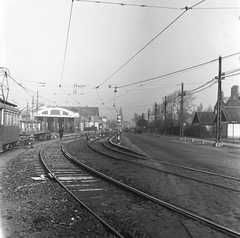 Hungary, Budapest XI., Fehérvári (Szabadság) út, a felvétel a Budafok kocsiszín előtt készült., 1961, FŐMTERV, Budapest, Fortepan #251629