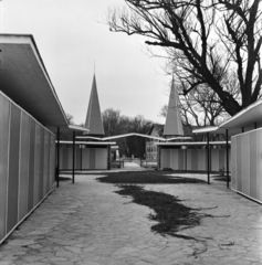 Magyarország,Balaton, Keszthely, Szigetfürdő / Sziget-strand., 1962, FŐMTERV, Domonkos Endre, strand, Fortepan #251656