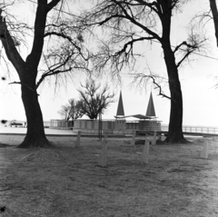 Magyarország,Balaton, Keszthely, Szigetfürdő / Sziget-strand., 1962, FŐMTERV, Domonkos Endre, strand, Fortepan #251657