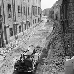 Magyarország, budai Vár, Budapest I., Úri utca a Lant utcától a Nőegylet utca felé nézve, 1963, FŐMTERV, Domonkos Endre, Budapest, Fortepan #251785