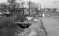 Magyarország, Budapest XXII., Háros utca, villamosmegálló a Nagytétényi úton., 1963, FŐMTERV, Domonkos Endre, Budapest, Fortepan #251798