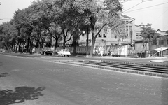 Magyarország, Budapest XIII., Váci út 81., az Öntödei Vállalat Acélöntő és Csőgyára, jobbra a Petneházy utca., 1963, FŐMTERV, Domonkos Endre, Budapest, sínpálya, Fortepan #251838