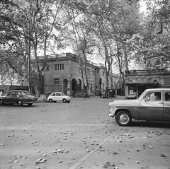 Magyarország, Budapest II., Frankel Leó út 25-29., a Lukács Gyógyfürdő parkja., 1963, FŐMTERV, Domonkos Endre, Budapest, Fortepan #251905