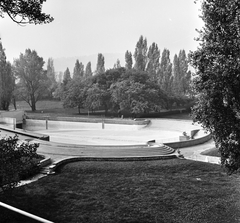 Magyarország, Margitsziget, Budapest, a Palatinus Strandfürdő hullámmedencéje., 1963, FŐMTERV, Domonkos Endre, Fortepan #251980