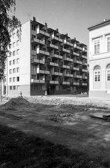 Magyarország, Budapest I., balra az Attila út 17. számú ház., 1963, FŐMTERV, Domonkos Endre, Budapest, Fortepan #252026