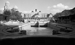 Magyarország, Budapest XI., Gellért Gyógyfürdő, hullámmedence., 1963, FŐMTERV, Domonkos Endre, Budapest, Fortepan #252030