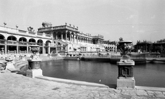 Magyarország, Városliget, Budapest XIV., Széchenyi fürdő., 1963, FŐMTERV, Domonkos Endre, Budapest, Fortepan #252034