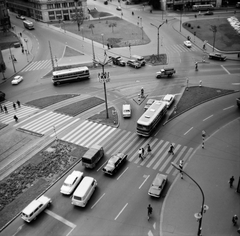 Magyarország, Budapest V.,Budapest VI., rálátás a Deák Ferenc térre a Király (Majakovszkij) utca felől., 1966, FŐMTERV, Domonkos Endre, Budapest, Fortepan #252100