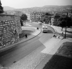 Magyarország, budai Vár, Budapest I., Ostrom utca a Bécsi kapunál., 1966, FŐMTERV, Domonkos Endre, Budapest, építkezés, Fortepan #252101