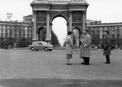 Olaszország, Milánó, Béke-kapu (vagy Diadalív, Arco della Pace)., 1960, Fortepan, diadalív, Fortepan #25213