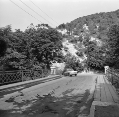 Magyarország, Budapest XII., Zugliget, híd a villamos-végállomásnál., 1966, FŐMTERV, Domonkos Endre, Budapest, Fortepan #252149