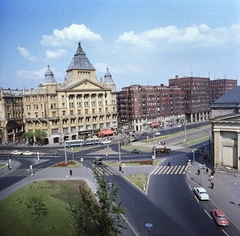 Magyarország, Budapest V.,Budapest VI., Deák Ferenc tér, szemben az Anker-ház., 1966, FŐMTERV, Domonkos Endre, Budapest, Fortepan #252190