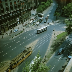 Magyarország, Budapest V.,Budapest VII., Károly (Tanács) körút a Dohány utca felé nézve., 1966, FŐMTERV, Domonkos Endre, Budapest, Fortepan #252195