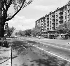 Magyarország, Budapest XI., a Bocskai út Kosztoláyi Dezső tértől a Nagyszőlős utca felé vezető szakasza., 1966, FŐMTERV, Domonkos Endre, Budapest, Fortepan #252265