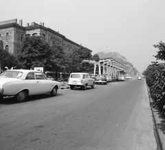 Magyarország, Budapest XI., Műegyetem rakpart, benzinkút., 1966, FŐMTERV, Domonkos Endre, Budapest, Fortepan #252275