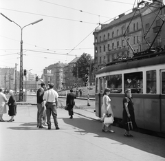 Magyarország, Budapest I.,Budapest II., Széll Kálmán (Moszkva) tér a Széna tér felé nézve., 1966, FŐMTERV, Domonkos Endre, Budapest, Fortepan #252276