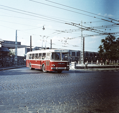 Magyarország, Budapest VI., Podmaniczky (Rudas László) utca, a Ferdinánd (Élmunkás) híd lehajtója., 1966, FŐMTERV, Domonkos Endre, Budapest, Fortepan #252332