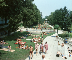 Magyarország, Budapest III., Csillaghegyi strandfürdő., 1967, FŐMTERV, Domonkos Endre, Budapest, Fortepan #252377