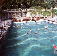 Magyarország, Budapest XI., Gellért Gyógyfürdő, hullámmedence., 1967, FŐMTERV, Domonkos Endre, Budapest, Fortepan #252382