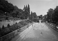 Magyarország, Budapest III., Csillaghegyi strandfürdő., 1967, FŐMTERV, Domonkos Endre, Budapest, Fortepan #252387