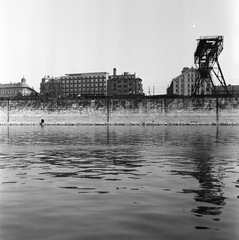 Magyarország, Budapest IX., Duna-part, a Soroksári út Liliom utca - Tinódi utca közötti házsora., 1967, FŐMTERV, Domonkos Endre, Budapest, Fortepan #252398