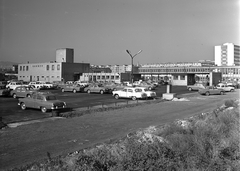 Magyarország, Budapest XI., Prielle Kornélia utca 45., a Fővárosi Autótaxi Vállalat II. sz. üzemegysége., 1968, FŐMTERV, Domonkos Endre, Budapest, Fortepan #252510