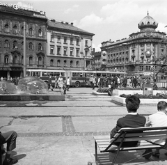 Magyarország, Budapest VII.,Budapest VIII., Blaha Lujza tér., 1969, FŐMTERV, Domonkos Endre, Budapest, Fortepan #252552