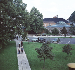 Magyarország, Budapest I., az Erzsébet híd budai hídfője és a Rudas fürdő közötti park., 1969, FŐMTERV, Domonkos Endre, Budapest, Fortepan #252568