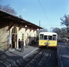 Magyarország, Széchenyihegy, Budapest XII., a Fogaskerekű végállomása., 1969, FŐMTERV, Domonkos Endre, fogaskerekű vasút, színes, Budapest, Fortepan #252672