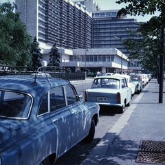 Magyarország, Budapest V., Vigadó tér a Dunakorzónál, szemben a Hotel Duna Intercontinental., 1970, FŐMTERV, Domonkos Endre, Budapest, Fortepan #252692