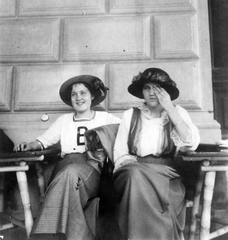 1920, Fortepan, hat, women, double portrait, Fortepan #25270