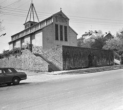 Magyarország, Budapest II., Törökvész út, balra a Tövis utca, Kapisztrán Szent János-templom., 1970, FŐMTERV, Domonkos Endre, Budapest, Fortepan #252726