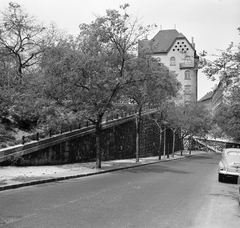 Magyarország, Budapest II., Mecset utca, szemben a 8-as számú ház a Margit utca sarkán áll., 1970, FŐMTERV, Domonkos Endre, Budapest, Fortepan #252741